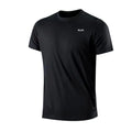 Camiseta masculina com gola redonda, manga curta, corrida, umidade wicking, treinamento, exercício, camisa esportiva de ginástica, tops leves