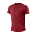 Camiseta masculina com gola redonda, manga curta, corrida, umidade wicking, treinamento, exercício, camisa esportiva de ginástica, tops leves