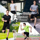 Camiseta masculina com gola redonda, manga curta, corrida, umidade wicking, treinamento, exercício, camisa esportiva de ginástica, tops leves