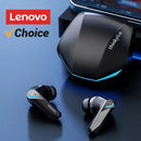 Lenovo GM2 Pro Gaming Fones de ouvido bluetooth 5.3 esporte modo duplo hd chamada redução ruído com microfone música